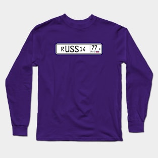 Russia car license plate Long Sleeve T-Shirt